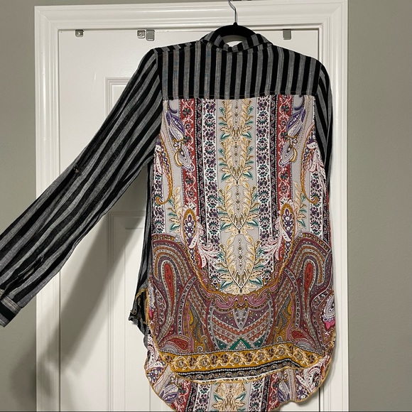 Aratta Silent Journey embroidered stripe blouse - Picture 7 of 10